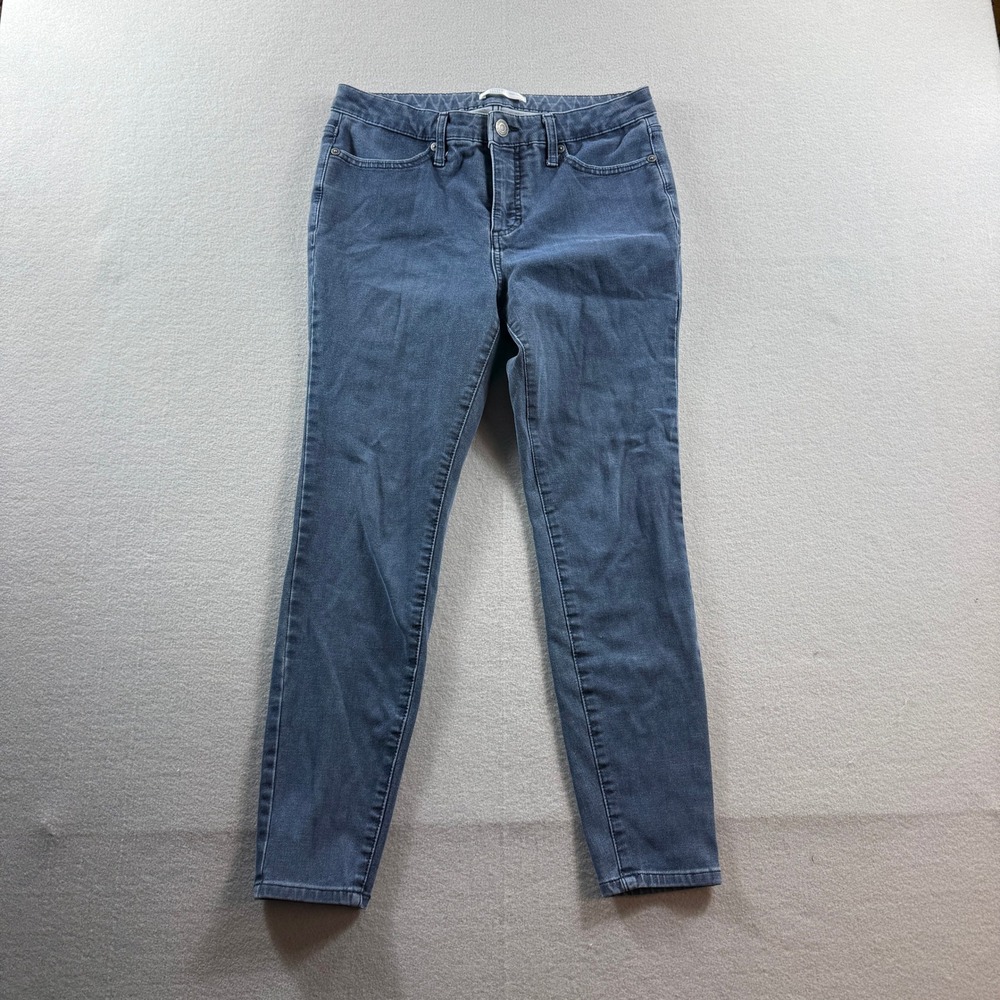 LC Lauren Conrad Jeans Womens 10 Blue Super Skinny Mid Rise Stretch Denim